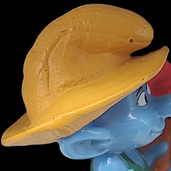 2011 MCDONALD'S HAPPY MEAL TOY "FARMER SMURF" - 3" - Picture 10 of 11